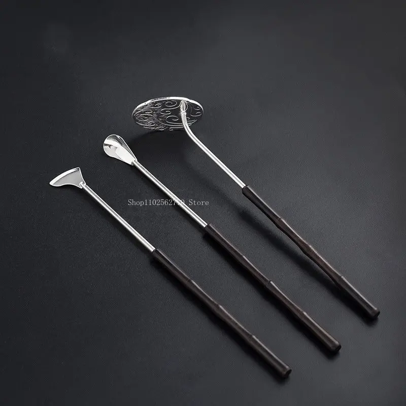 

Pure Copper - Silver - Plated Incense Seal 3 - Piece Set of Starter Tools DIY Household Indoor Seal Air Incense Smoke Tool