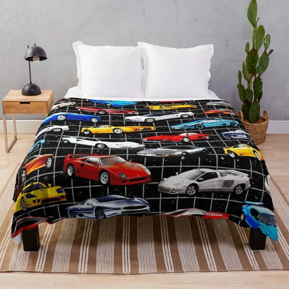 

Dream Cars Throw Blanket fluffy Extra Large Throw Vintage Softest Blankets