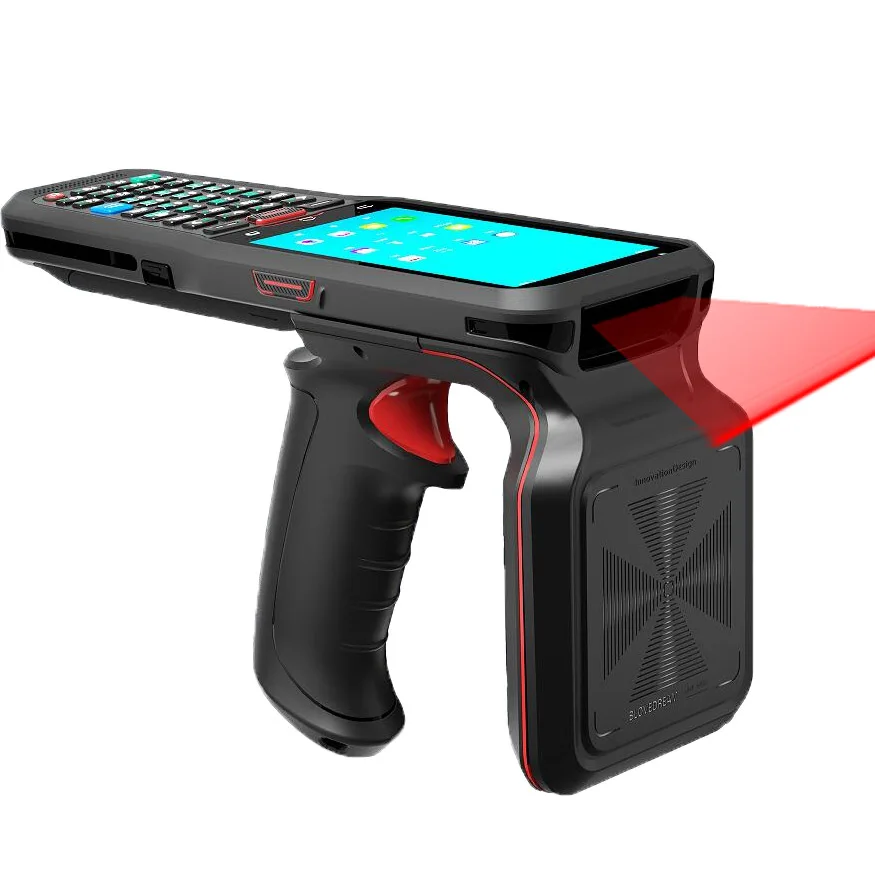 קורא RFID תעשייתי טרמינל נייד אנדרואיד 10 זיכרון RAM 4GB זיכרון ROM 64GB PDA 2D ברקוד, ניהול מחסן N41