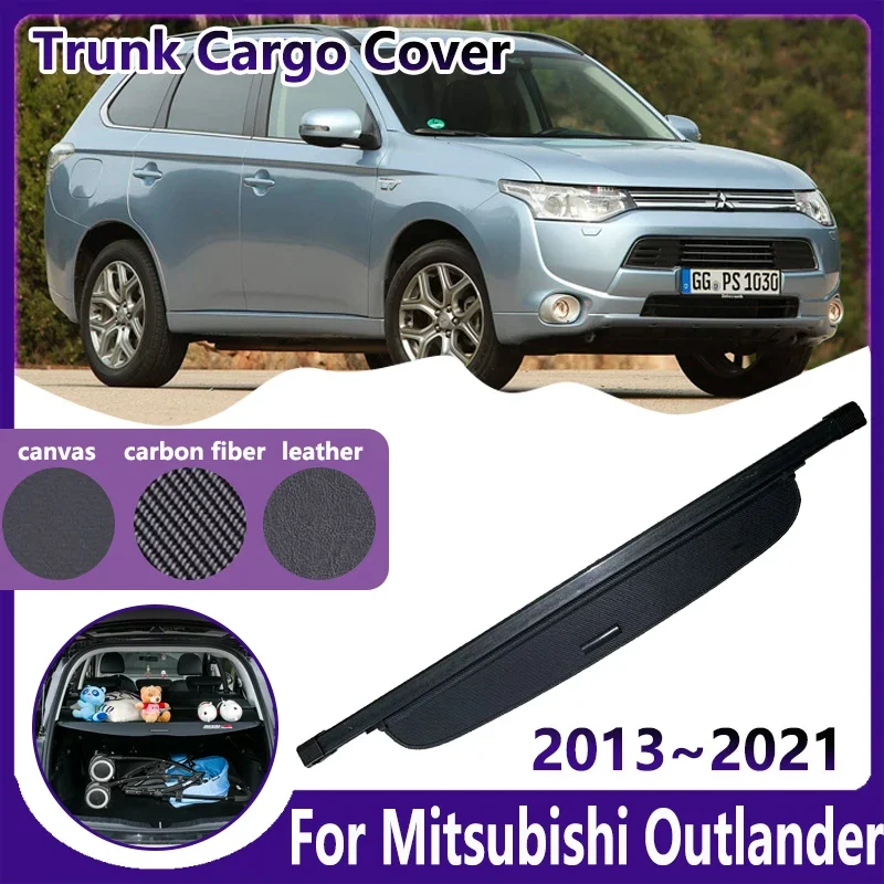 

Car Trunk Curtain for Mitsubishi Outlander 2.4L Electric Tailgate 2013~2021 Accessories Retractable Cargo Cover Privacy Luggage