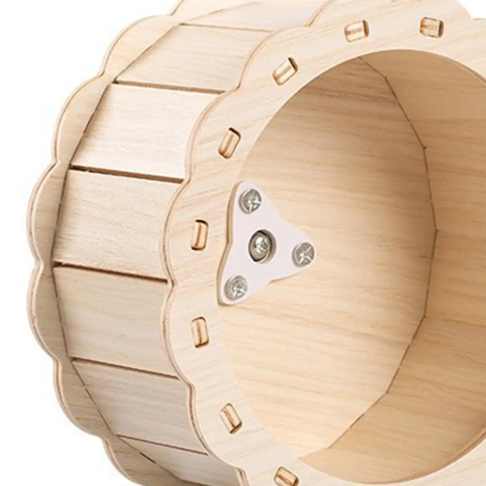 Hamster Wooden Running Wheel Quiet Hamster Toys Exercise Wheel Treadmill for Small Animals Rat Gerbils Chinchilla Syrian Hamster