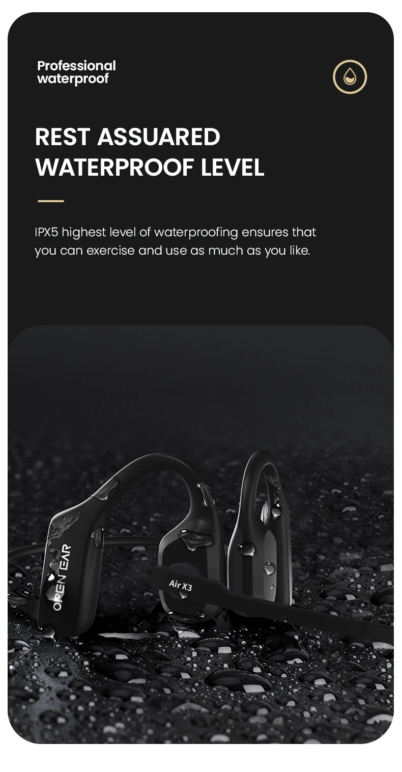 EASYBUDS Handsfree Bluetooth Air Bone Conduction Earp With Noise Cancelling Boom Microphone Business Open Ear_voghion.com