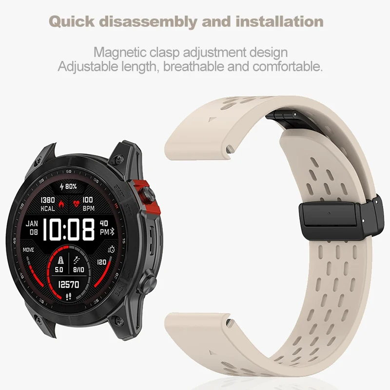 سريعة تناسب حزام سيليكون ل Garmin حزام ساعة Fenix...