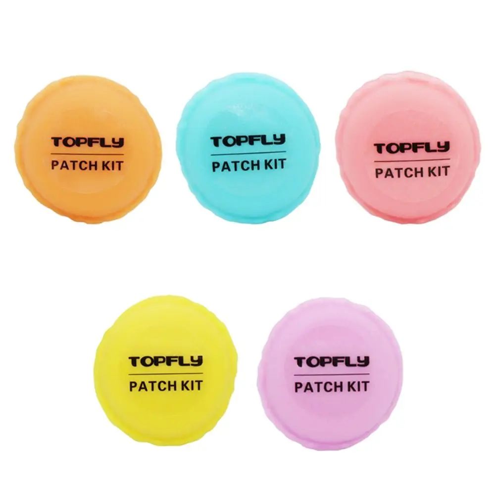 

Rubber Bicycle Tire Repair Patch 5Colors Round Inner Tyre Repair Pads Glue-Free Adhesive Tire Patch Bicycle Repair Accessory