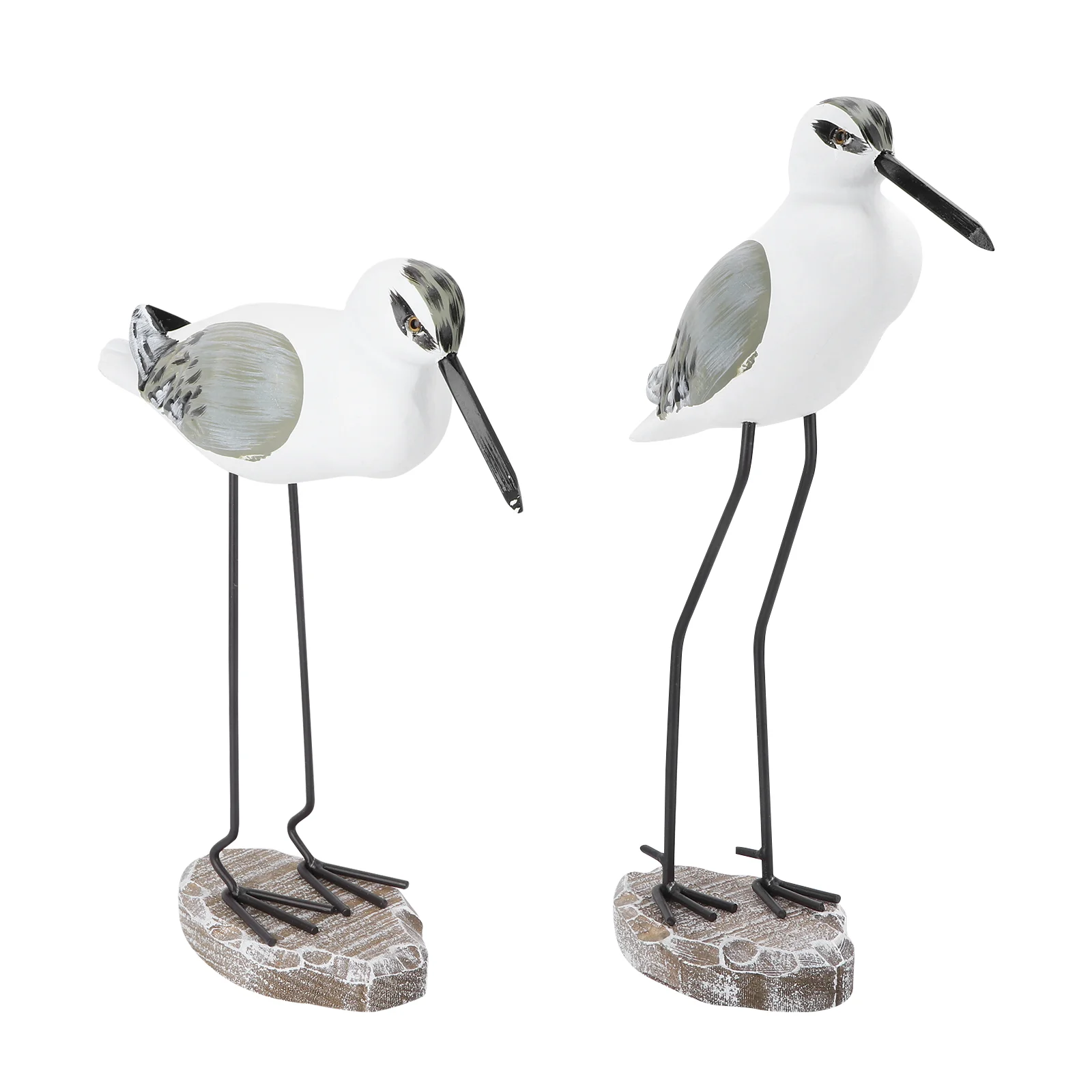 

2pcs Lovely Seagull Decorative Craft Seagull Ornament Simulation Bird Adornment