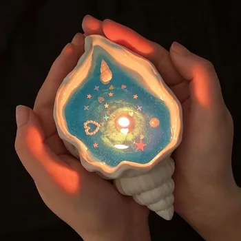 Coastal Conch Shell Scented Candles Gel Candles Aromatherapy Candle for Home Desk Decor Relaxation Bathroom Bedroom Decor Gift 13