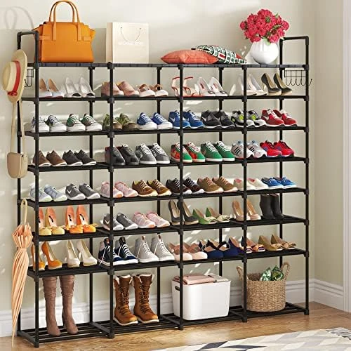 Large Shoe Organizer Closet for Entryway Bedroom Hallway, 9 Tier