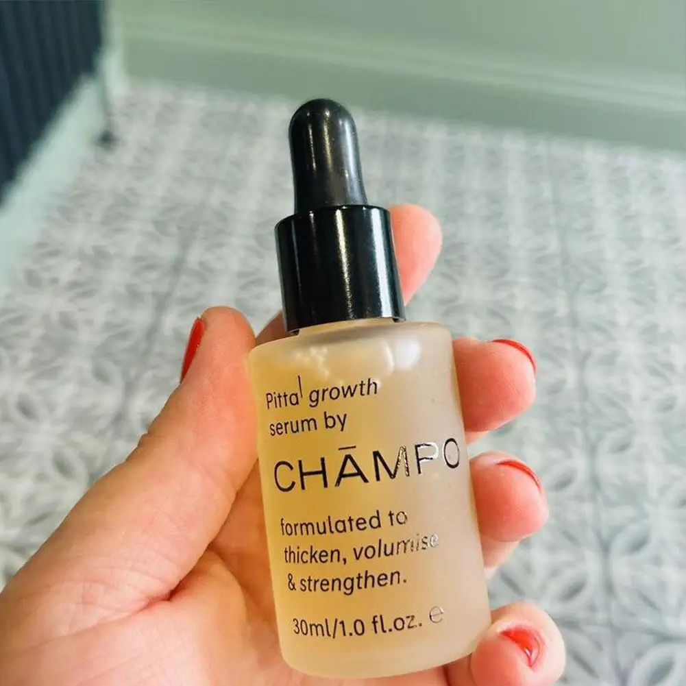 CHĂMPO Siero per la crescita e l'infoltimento dei capelli, Essenza volumizzante e rinforzante anticaduta, Nutriente in profondità, Idratante e Lisciante - immagine 2