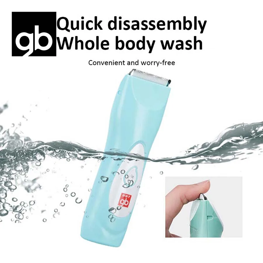 gb Children's hair clipper, USB charging, 8 free hairstyle molds, fully washable, ergonomic design, detachable design