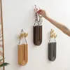 Multi-purpose Stable Wall-mounted Hydroponic Vase Durable Handmade Wood Frame Vase Craft Plant Holder Pendant Artificial Flower 3