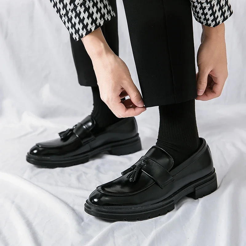 Casual Leather Shoes Men Plus Size 46 Moccasins Loafers Flats Driving