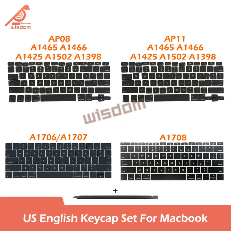 Клавиши клавиатуры для Macbook A1398 A1502 A1706 A1989 A2337 A2338 A2141 A2681 A2442 A2780 A2941