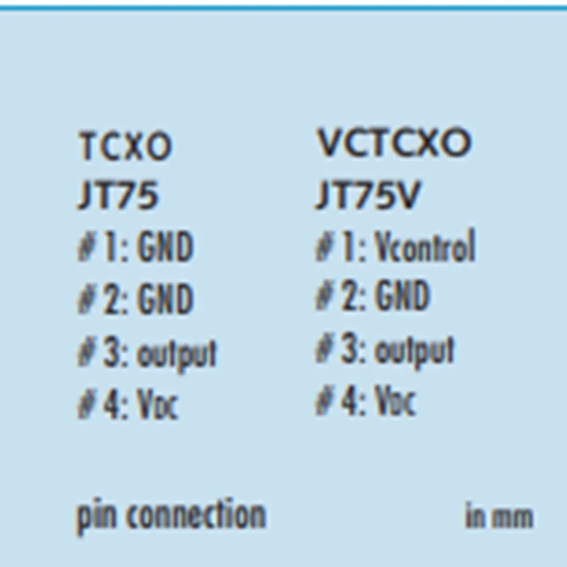 O-10.0-JT75V-A-A-3.3-LF 7050 VC-TCXO, 10.000MHZ CMOS 3.3V, 1 개