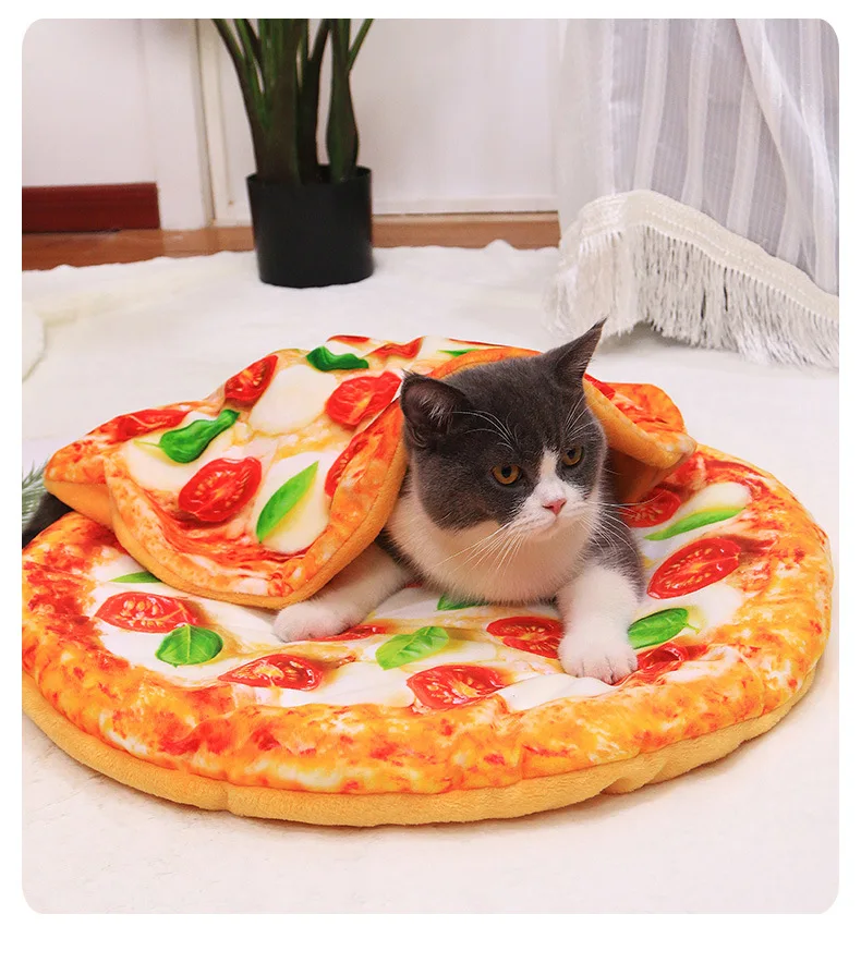 

OUZEY Pet Cushion Winter Thickened Warm Dog Cat Bed Comfortable Sleeping Plush Blanket For Cats Washable Cat Nesk Puppy Basket