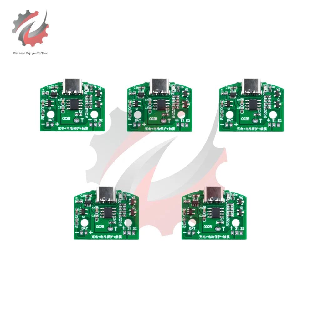 5 Pz Type-C Tre Ingranaggi Dimmerabile Continuo Lampada Da Tavolo Circuito Led Touch Piccola Lampada Notturna Modulo Di Controllo 8W Modulo Luce Da Ta