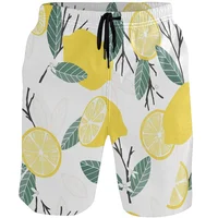 New Lemon Graphic Shorts Pants 3D Printing Hip Hop Board Summer Hawaii Swimsuit Men Surf Swim Leisure And Comfort Trunks 1