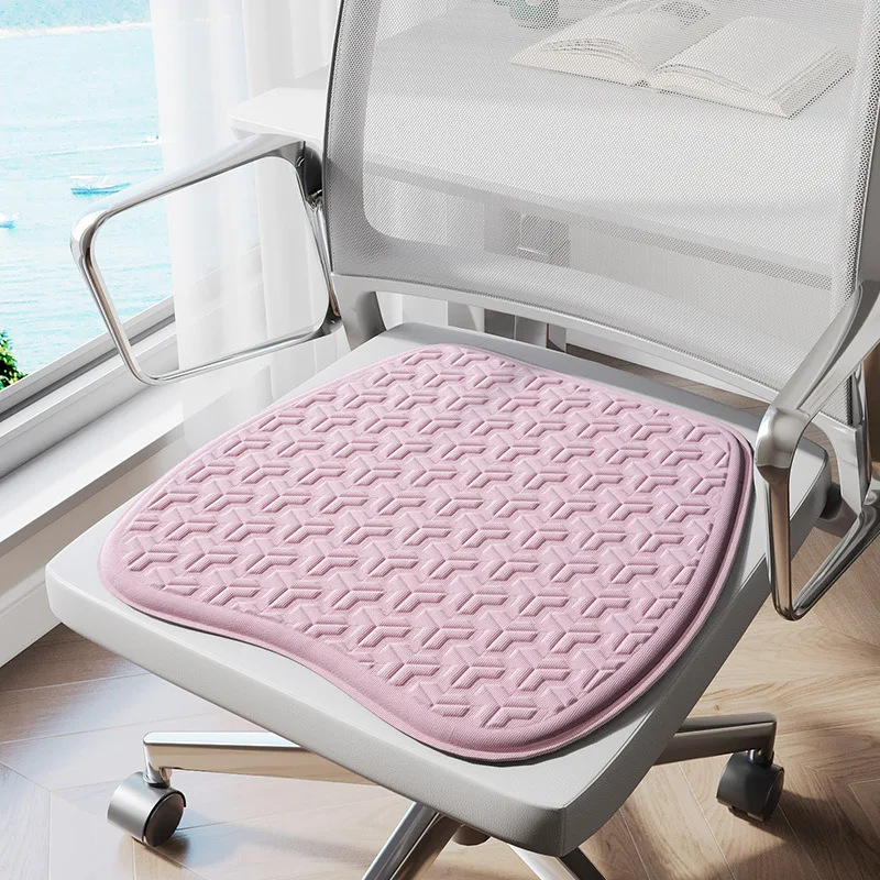 Summer Ice Silk Cushion Cool Cushion Summer Office Chair Cushion Breathable Butt Mat Computer Chair Mat Non-slip Mat