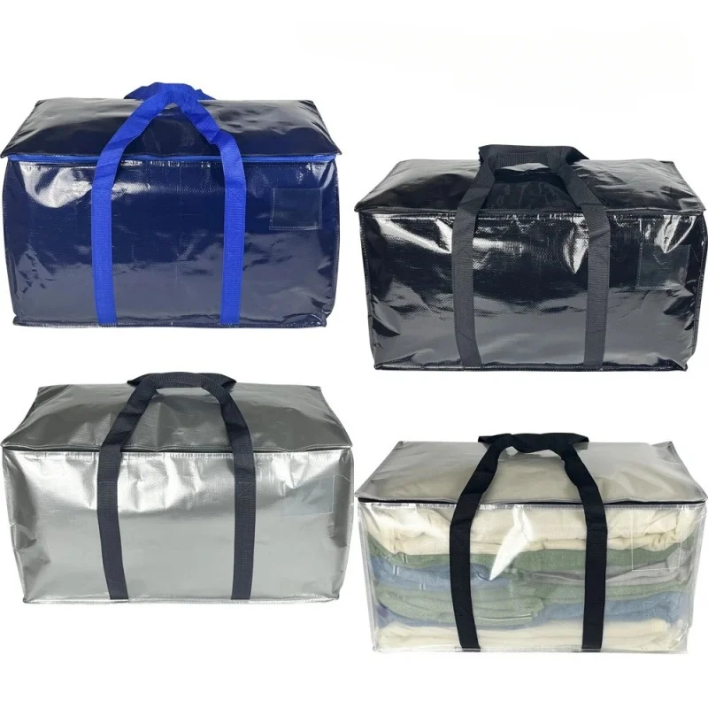 1-10PCS Large Storage Bag Knitted Quilt Clothes Bag Waterproof Moistureproof Luggage Packing Bag Foldable Clothes Storage Bag 5