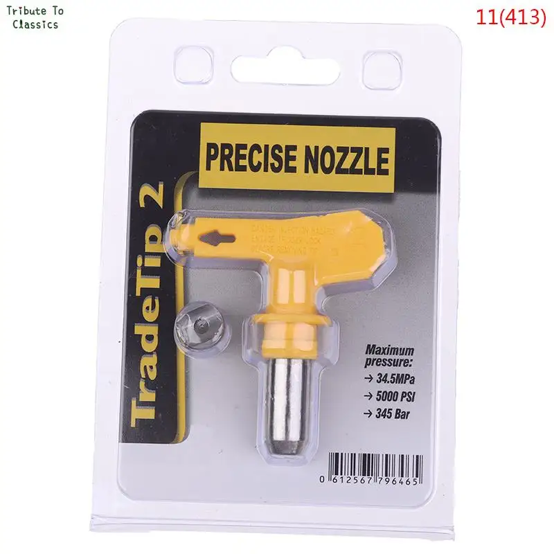 Yellow Series 5 Airbrush Nozzle For Painting Airless Paint Spray G Un Tip Powder Coating Portable Paint Sprayer Auto Repair Tool welding hard hat