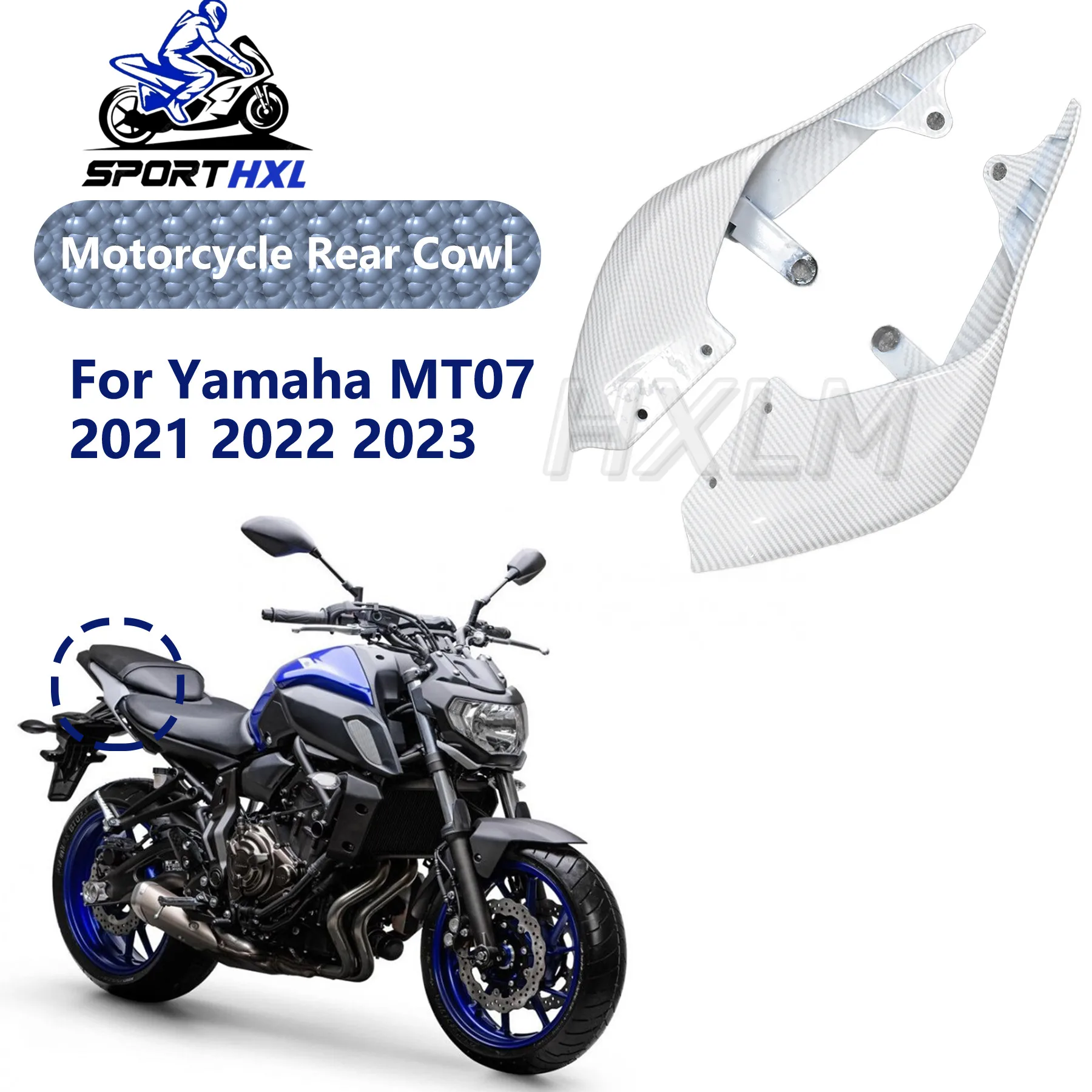 MT07 FZ-07 Motorcycle Tail Fairing Under Seat Panel Side Cover Rear ...
