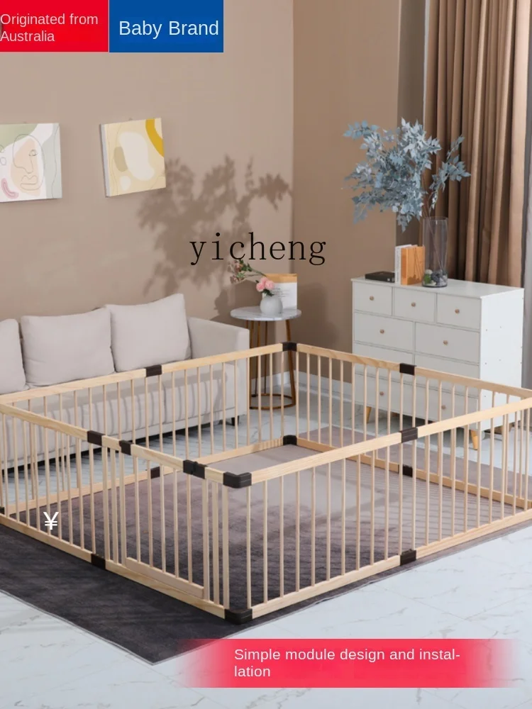 XL Baby Game Fence Baby Crawling Fence Toddler Safety Toddler Solid Wood