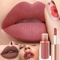 12 Colors Matte Lipstick Red Waterproof Sexy Makeup Lip Tint Smooth Nude Brown Pink Long Lasting Non-stick Lip Cosmetic Make Up 1