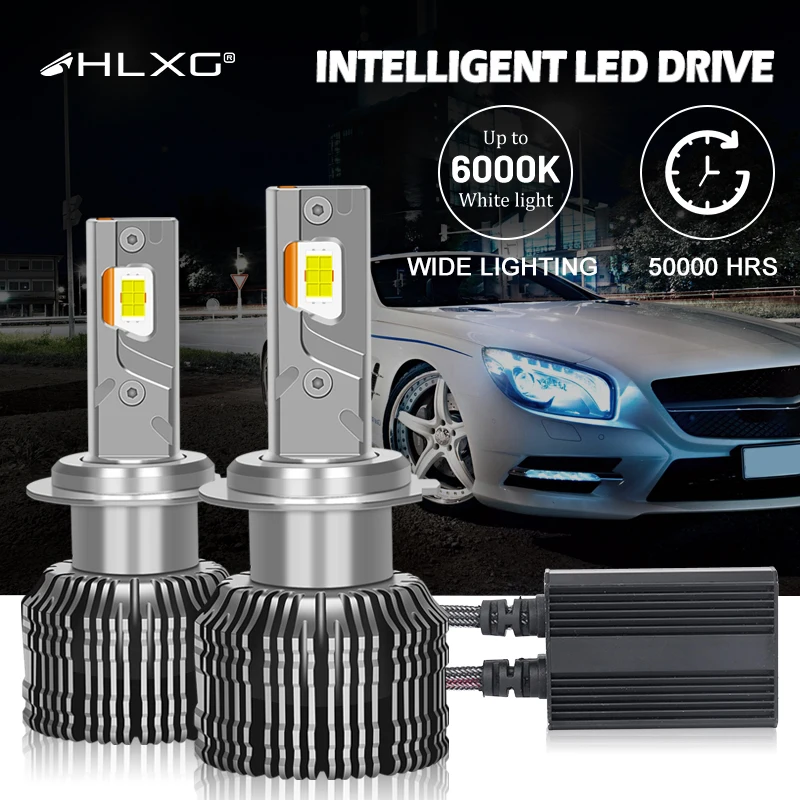 H7 LED Canbus H11 H1 H4 190000LM 400W HB3 9005 HB4 9006 H8 9012 HIR2 LED  Car Headlight Bulbs Auto Lamp PTF STG 12V 24V 36V HLXG - AliExpress