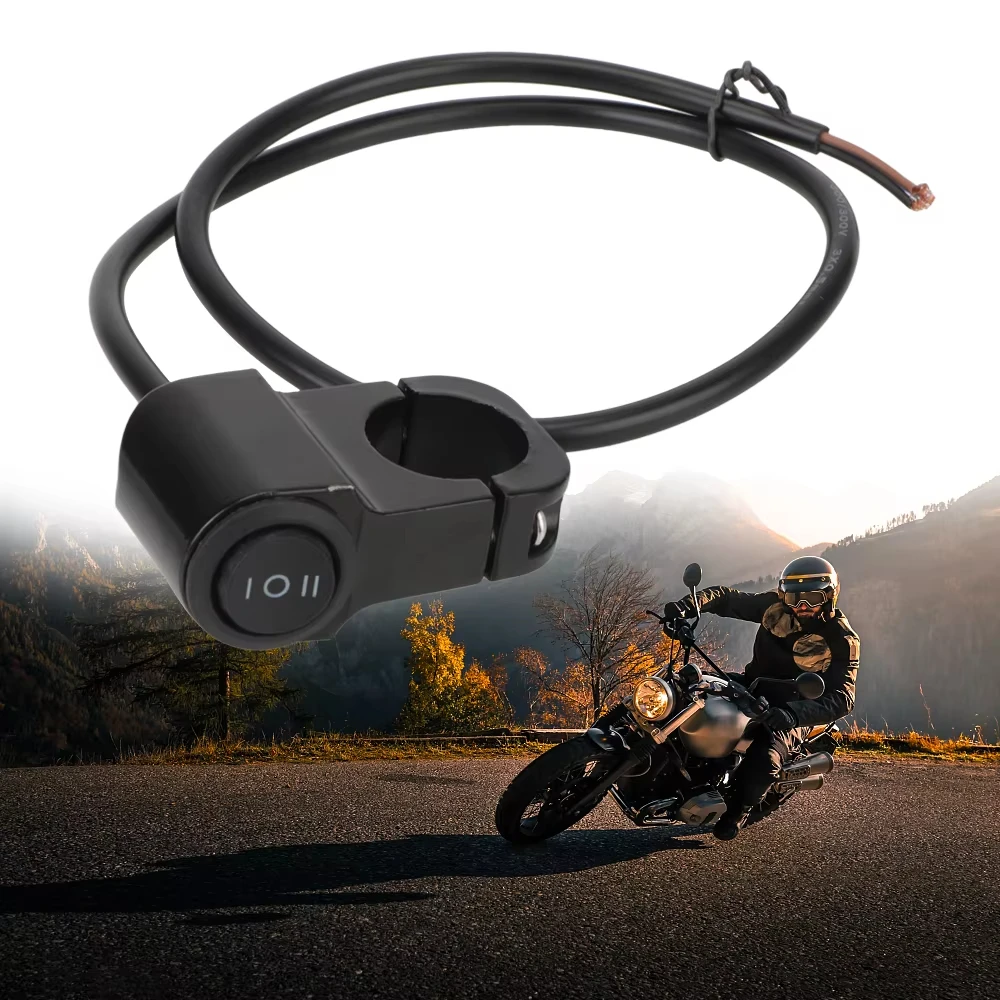 Universal Motorcycle 3 Way Switch ON OFF Mini Driving Light Switch With Clip Waterproof DC12V/10A Motorcycle Tools