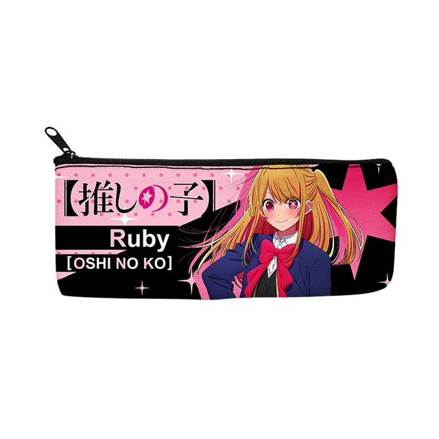 Oshi no Ko Anime Pencil Case Stationery Cloth Bag High-capacity