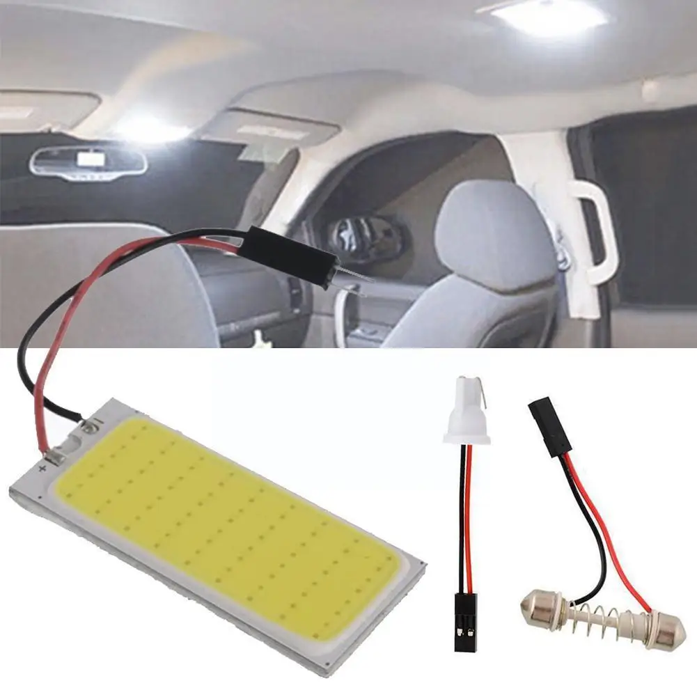 

1pcs Car LED Roof Light Flat Reading Light COB 36COB Protect Reflections And Eyesight Roof White Light Light Replacement Re K6Y2
