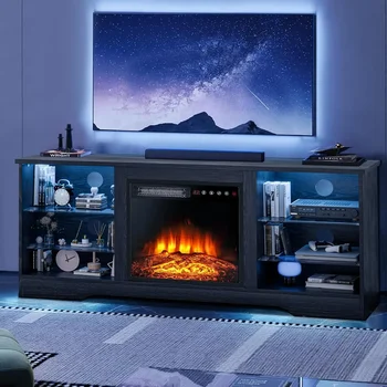 58 Inches Fireplace TV Stand 1