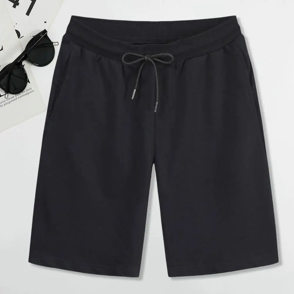 

Men Casual Sport Shorts Men's Elastic Waist Casual Sport Shorts with Adjustable Drawstring Pockets Loose Fit Solid for Active