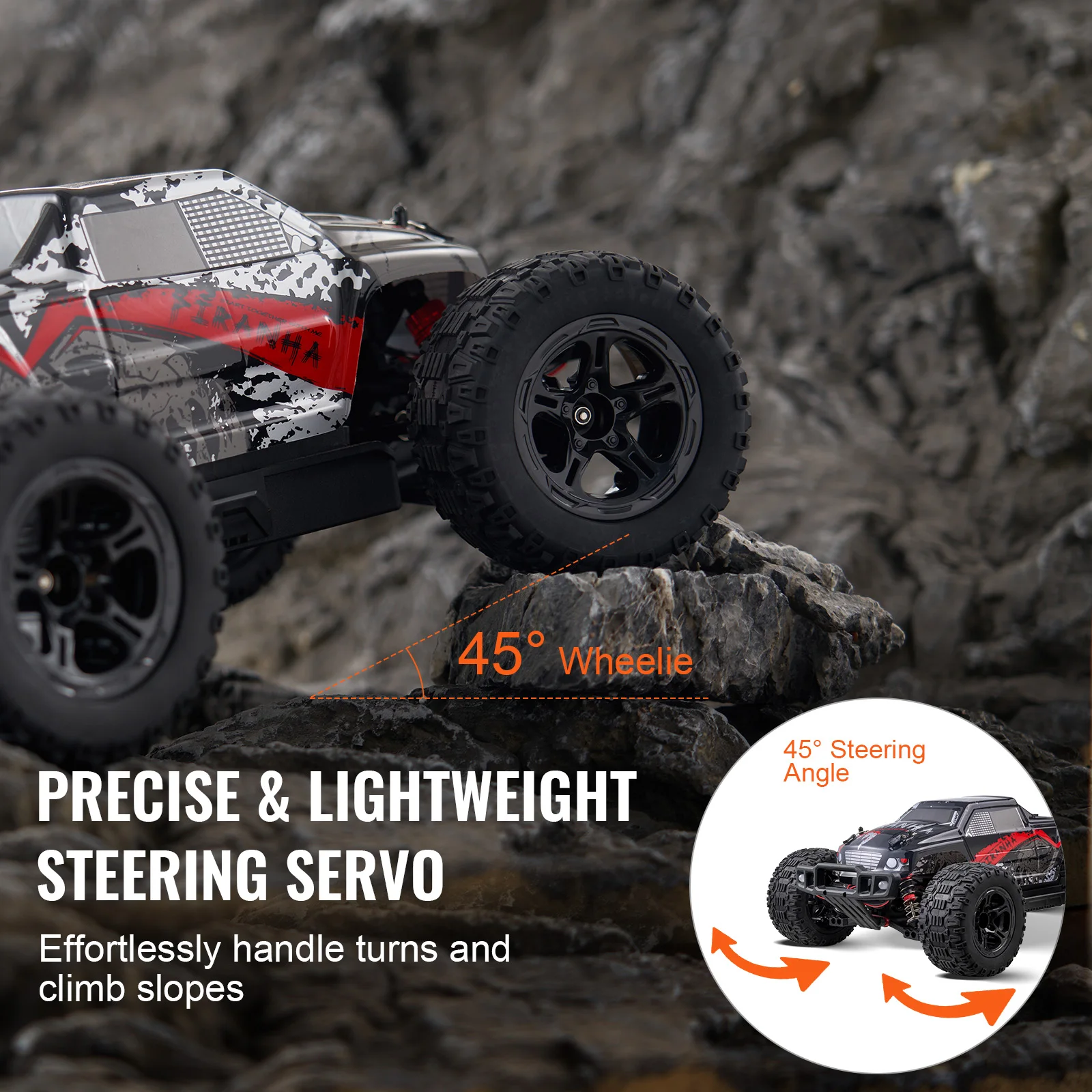 SucceBuy 1:10 38KM/H 4WD RC Car All Terrain Off-Road with 2 Batteries Drift Monster Truck Children Toys for Kids Christmas Gifts