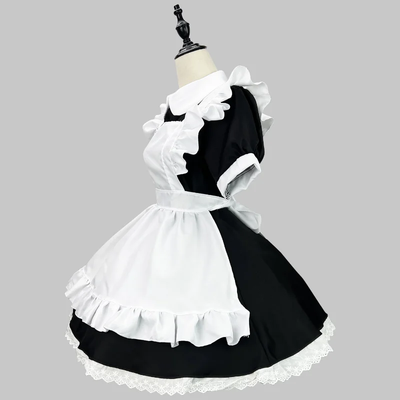 Classic Maid Anime Cosplay Lolita Dress Plus Size Apron Maid Cat Girl Kawaii Japanese Outfit for Party,lolita suspender dress,lolita dress,lolita cosplay costumes