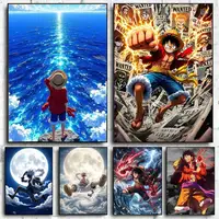 ملصقات "لوفي" جدارية عالي الدقة | HD "Monkey D. Luffy" Waterproof Wall Art Poster Stickers