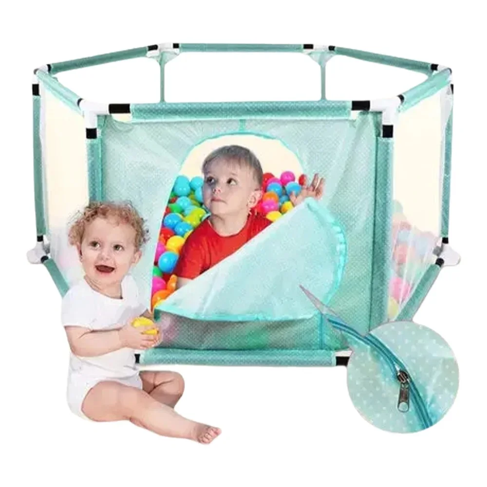 Baby Playpen fabric+metal baby fence baby crawling playpen toddler playfence foldable soft Game fence piscine a balle ball pool