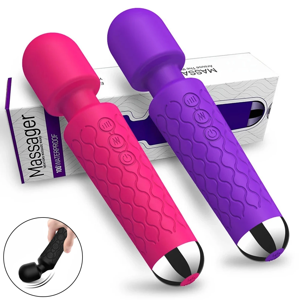 Automatic Dildo Vibrators For Women 20 Speeds Powerful gun Sex Machine Magic Wand USB G Spot Masturbator Adult Sex toys sex toy