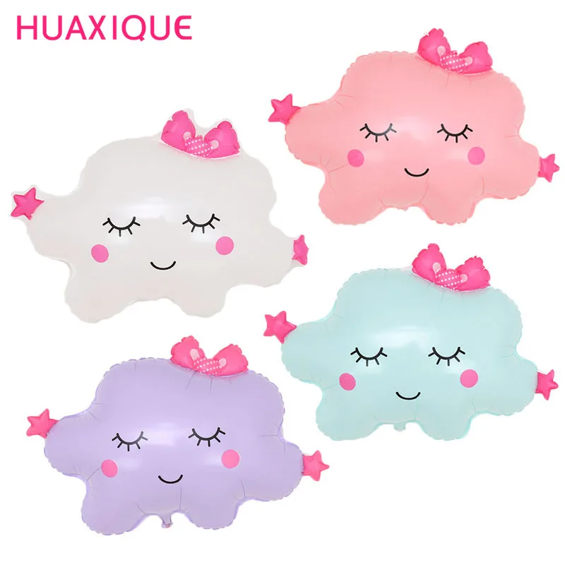 

1pcs Smile Cloud Foil Balloon Helium Ballon Happy Birthday Party Kids Toys Baby Shower Wedding Anniversary Decorations Supplies