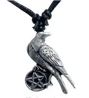  Crow Pendant Necklace Punk Bird Raven Gothic Vintage Fashion SanLan Moon jewelry 