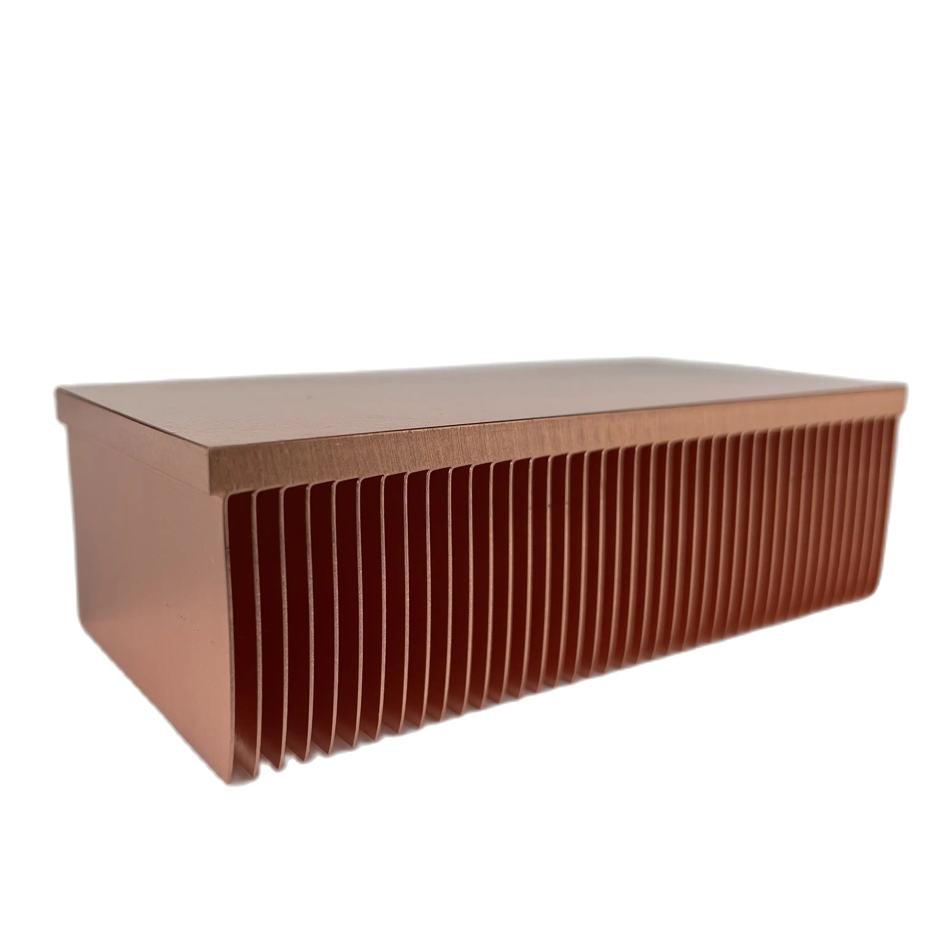 Dissipador de Calor da Aleta Skiving do Radiador do Cobre Puro para Impressoras Eletrônicas do Laser da Microplaqueta Refrigerando o Refrigerador 100x50x30 mm - Imagem 2