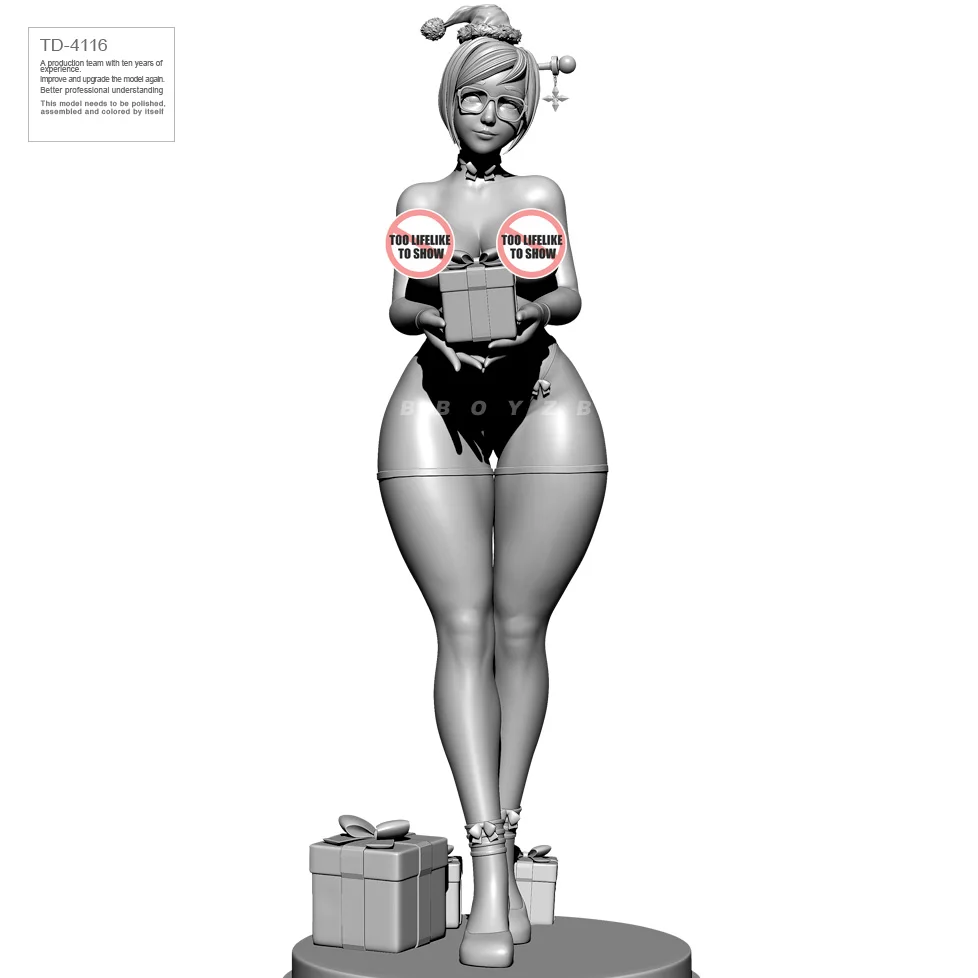 

55MM 75MM Resin model kits figure beauty colorless and self-assemble TD-4116