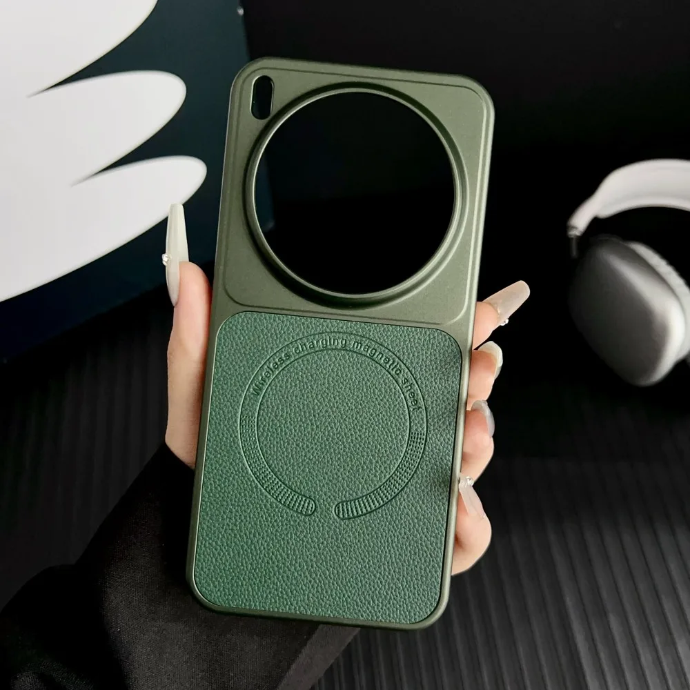 Fashion INS Color Skin-friendly PU Leather Magnetic Charge Shockproof Business Case