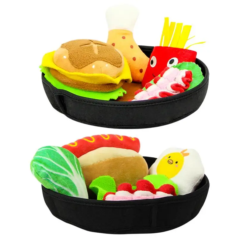 

Пищалка для собак, имитация еды, игрушки для собак, плюшевая ткань, жевательные игрушки для прорезывания зубов для собак, кошек и других мелких животных