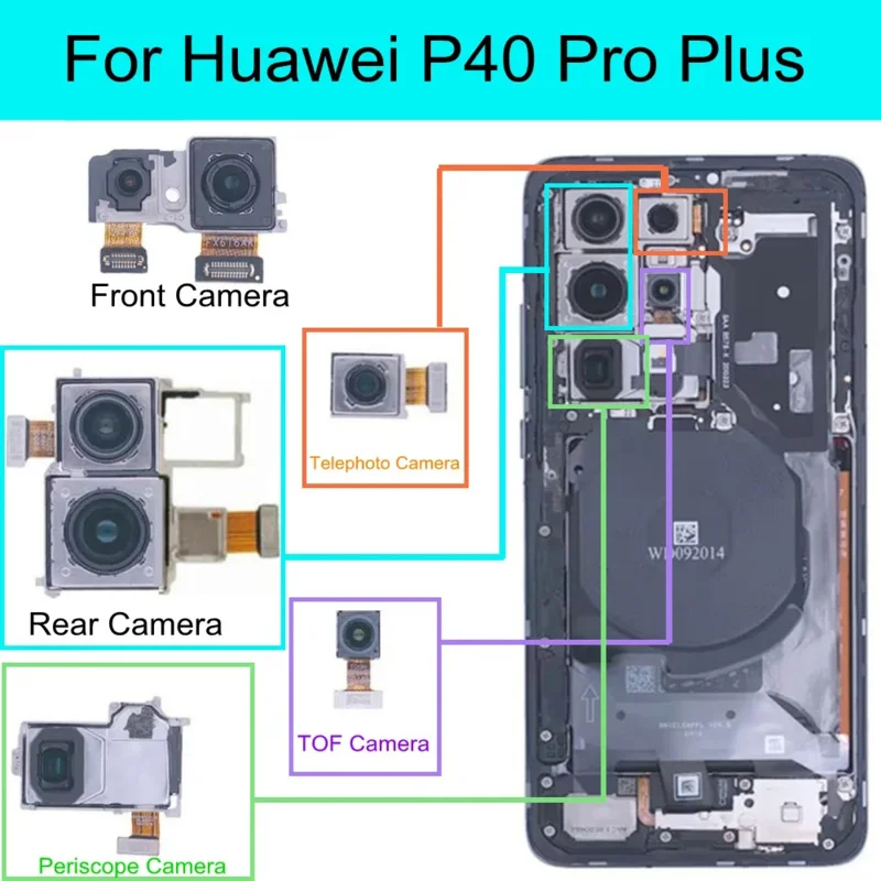 

Сменный модуль для фронтальной и задней камеры Huawei P40 Pro PLUS, широкоугольный разъем для камеры, сменный гибкий кабель