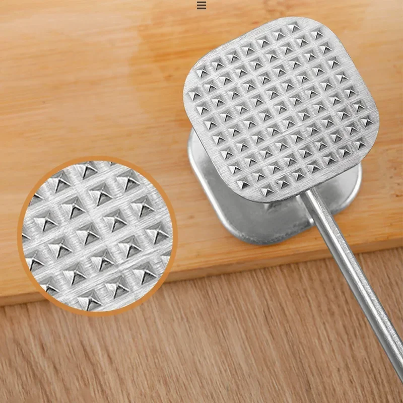 1Pcs Kitchen Gadgets Multifunction Meat Hammer Two Sides Loose Tenderizers Portable Steak Pork Tools Aluminum Alloy kitchen utensils
