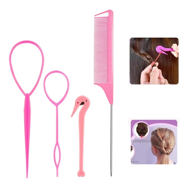 French Braid Tool Tail Comb Pin Tail Braiding Combs For Women Hair Styling  Combs For Braiding