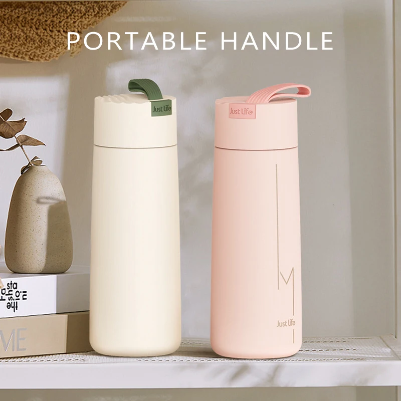 Designer Portable Thermos Bottle Vacuum Flask 350ml Small Leakproof Insulated Cup 304 Stainless Steel Tumbler Travel Coffee Mug