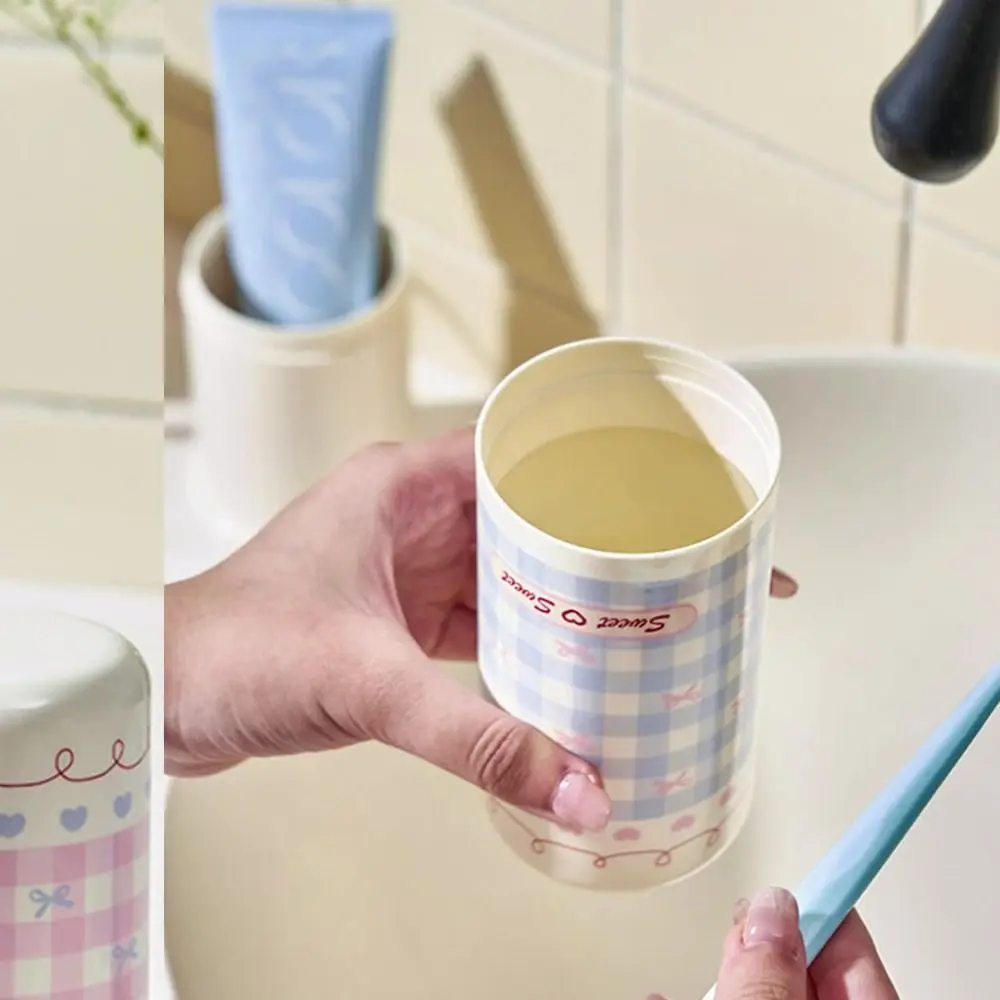 Portable Travel Toothbrush Box And Bathroom Rinse Cup With Lid_voghion.com