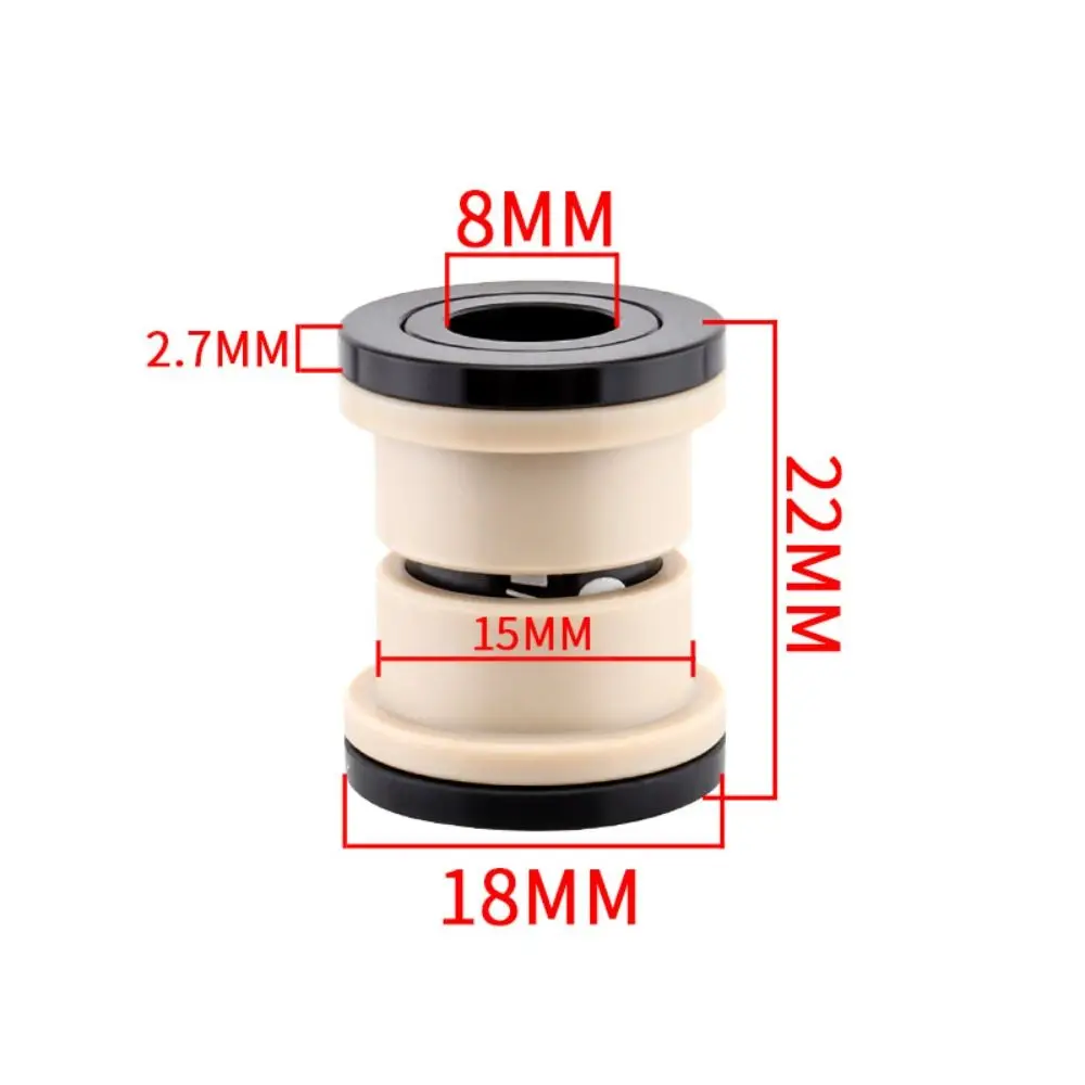 MTB 리어 쇼크 부싱 ID 12.7mm 22 - 68mm 충격 흡수 장치 DU 부싱 교체 가능 OD 15mm 자전거 리어 쇼크 흡수 장치