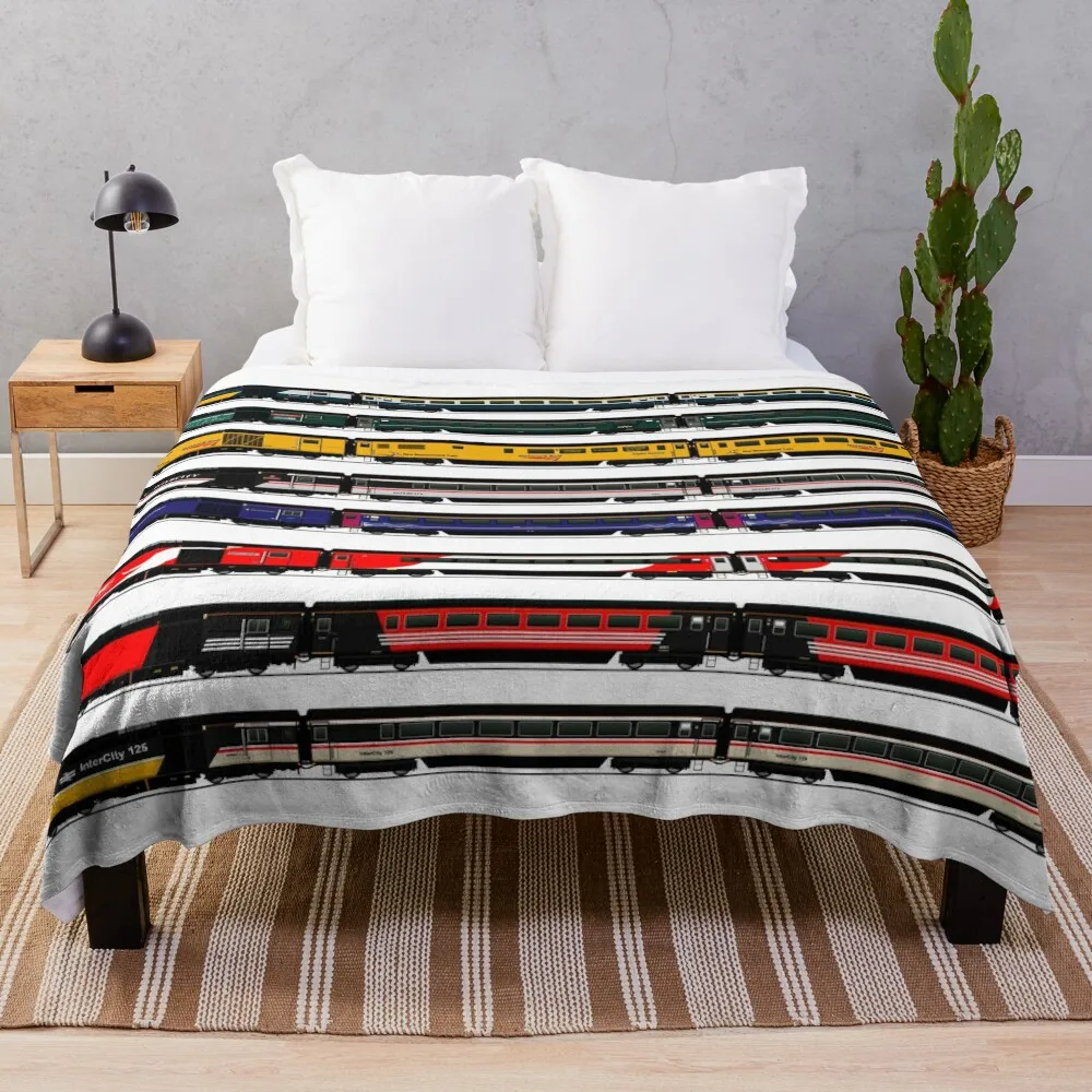 

INTERCITY 125 HST LOCOMOTIVES Throw Blanket Nap Decorative Sofas Summer Cute Plaid Blankets